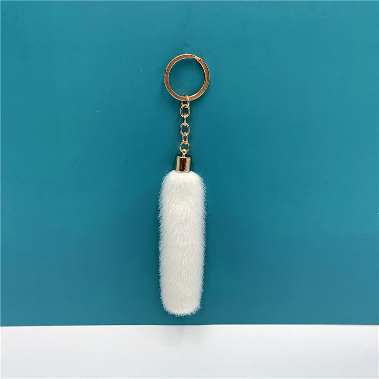 Wholesale Metal Tassel Plush Creative Keychain